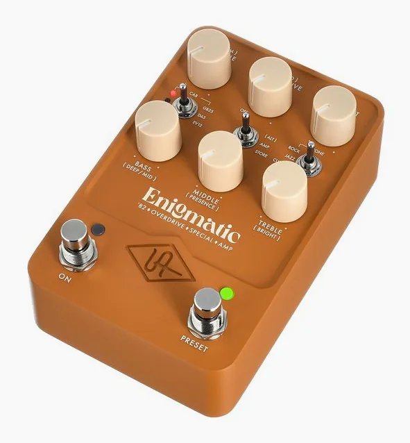 Universal Audio UAFX Enigmatic '82 Overdrive widziana od przodu